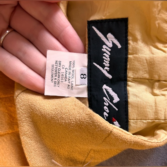 |SOLD| Vintage golden yellow wool skirt - Picture 3 of 3